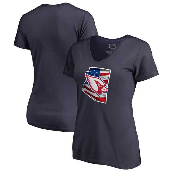 Women Arizona Cardinals Navy NFL Pro Line by Fanatics Branded Banner State T-Shirt,We sell and wholesale Women Arizona Cardinals Navy NFL Pro Line by Fanatics Branded Banner State T-Shirt on line form chian!